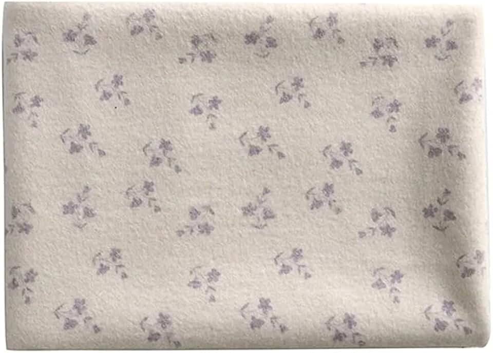 2 Meter Soft Blended Floral Printed Woolen Cloth Autumn and Winter Clothing Fabrics DIY Cloth