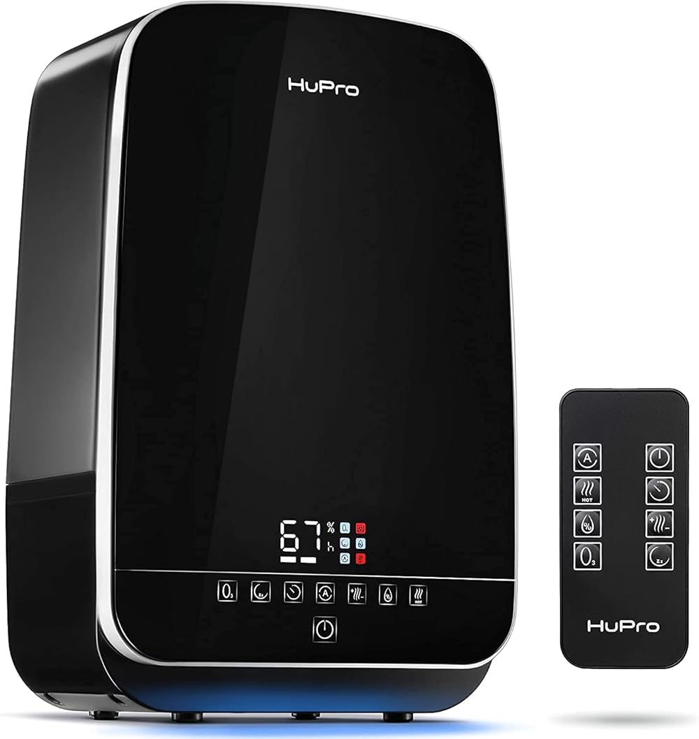 Humidifier for Large Room, Home, Humidifier for Bedroom - Large Capacity 5.5L - Warm & Cool Mist Humidifier, Ultrasonic Humidifiers