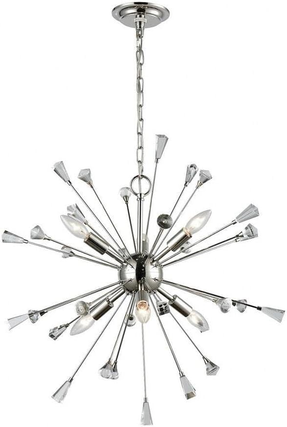 ELK Lighting 33030/6 Chandelier, Nickel