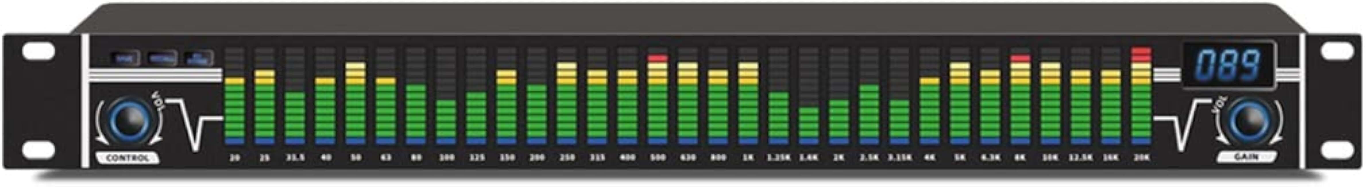31 Bands Graphic Equalizer Audio Digital Equalizador De Audio Professional Sound System Professional Equalizers(D)