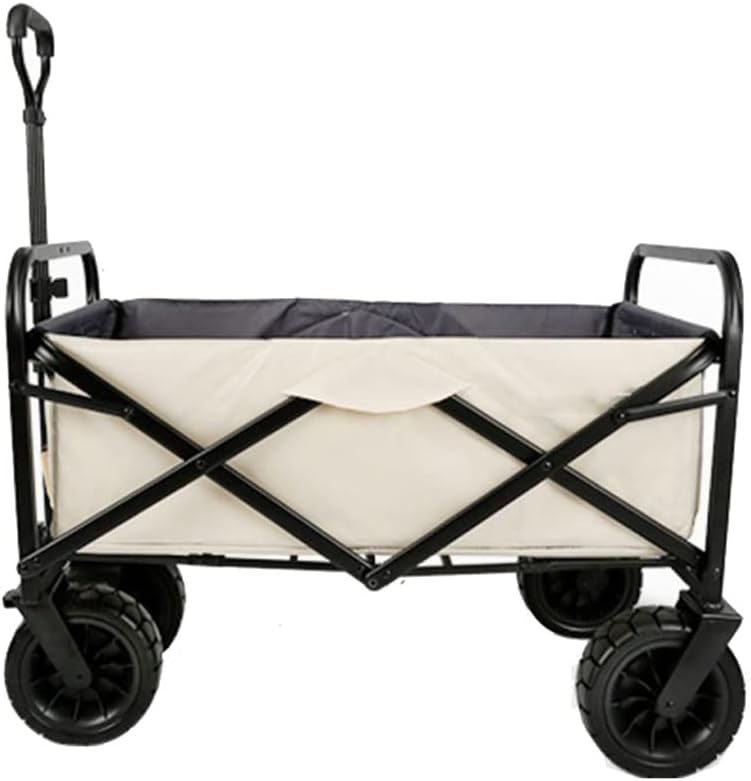 Outdoor Camping Camping Picnic Stall Folding Trailer Stall Small Cart Trailer Vegetable Shopping Folding Car (Color : D, Size : 74 * 47 * 63cm)