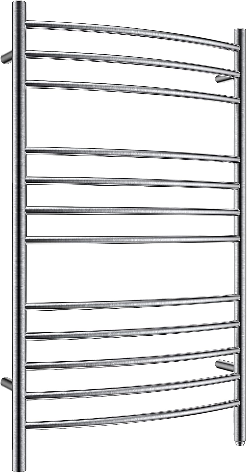 HEATGENE Towel Warmer Wall Mount Electric Plug-in/Hardwired Heated Towel Rack Brushed