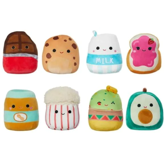 Squishmallows 5 Inch Mini Plush 8 Pack | Food