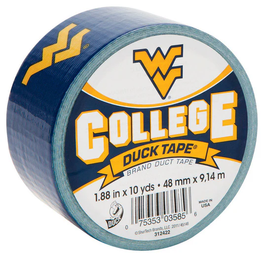 DuckDuck College Logo Duct Tape High Performance 10 Yd. West Virginia