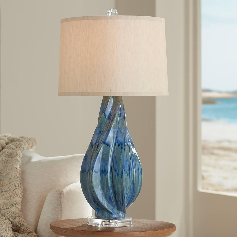 Possini Euro Design Teresa Modern Coastal Table Lamp 31