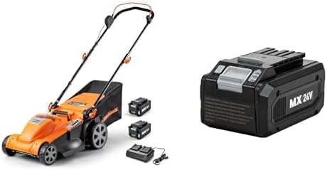 LawnMaster CLMF4817E 48V MAX* Brushless Mower with 2X24V MAX* 4.0Ah Battery and a Dual Charger