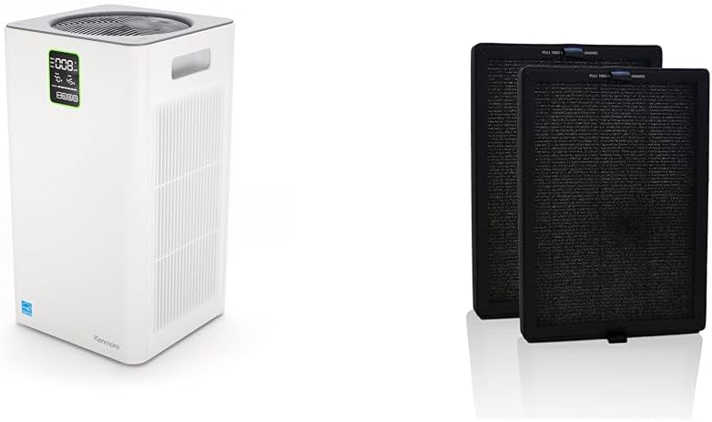 Kenmore PM3020 Air Purifiers with H13 True HEPA Filter, Covers Up to 1500 Sq.Foot, 24db SilentClean & KF250 1200e Series Air Purifier Replacement True HEPA Filter