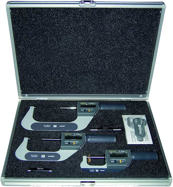54-815-111-0 Lifetime Warranty Rapid-Mic Digital Micrometer Set, 54-815-111, 0-4