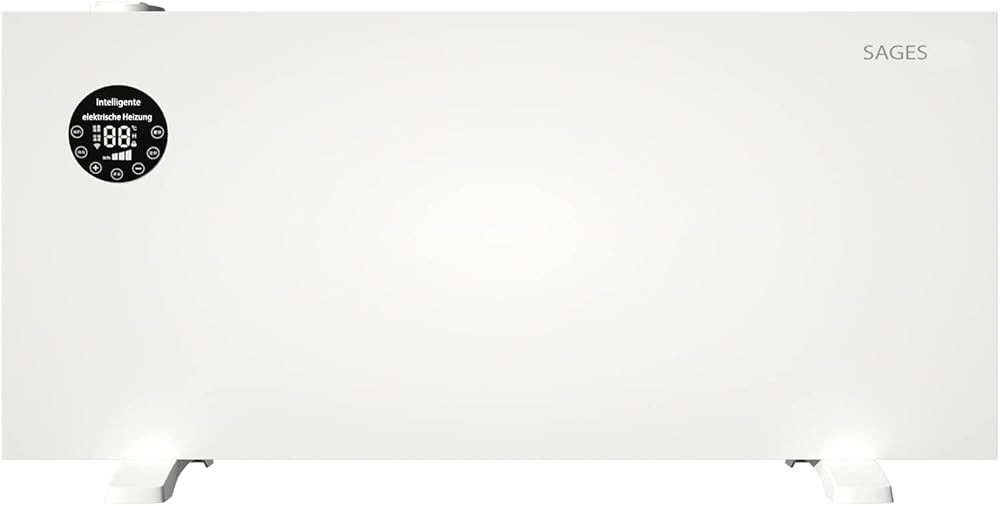 GiNO 3000W Humidified Radiator, Electric Convection Radiator, Quiet Energy Saving Electric Radiator, Thermostatically Adapted Waterproof Electric Radiator