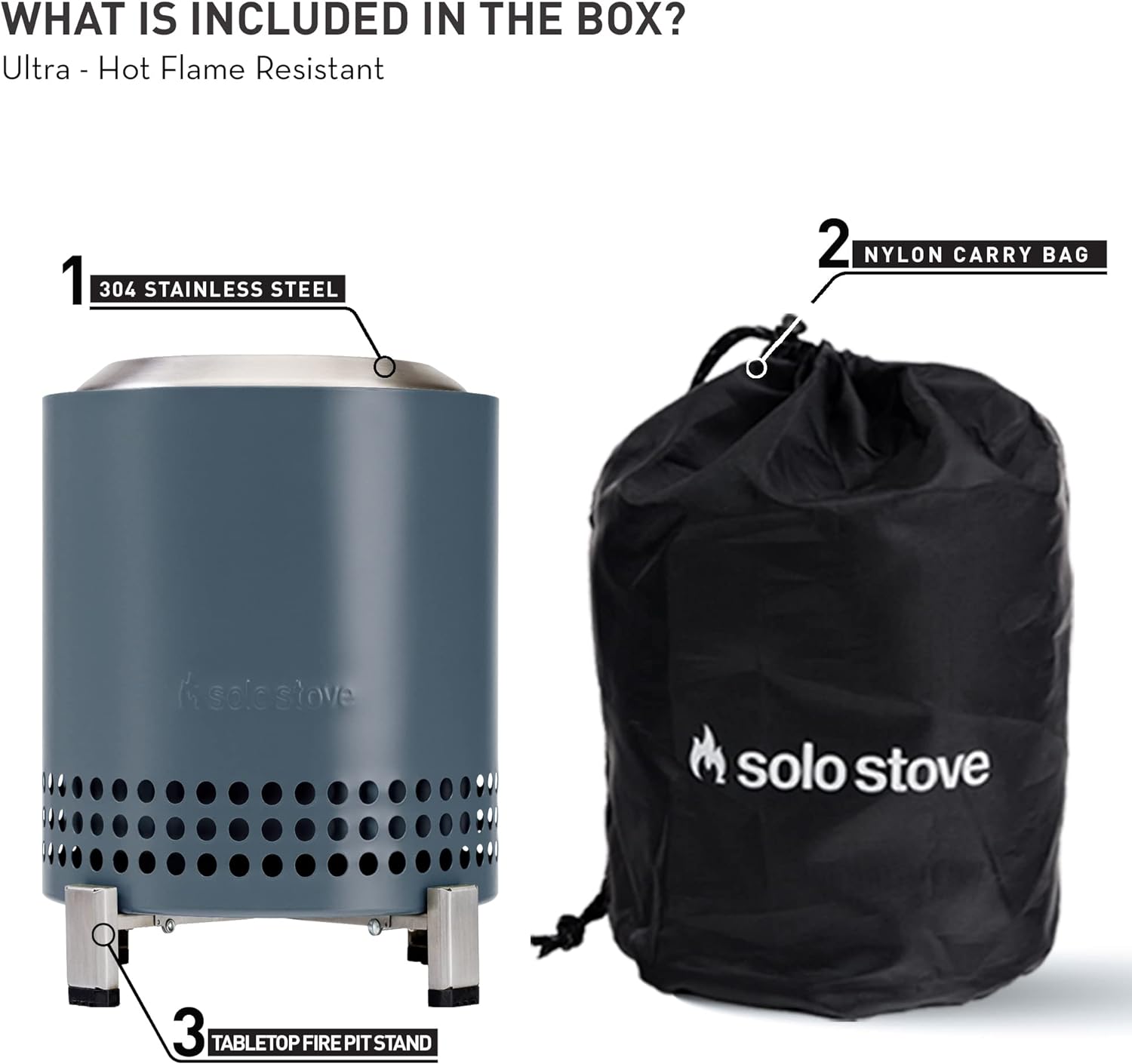 Solo Stove Mesa XL Tabletop Fire Pit with Stand | Low Smoke Outdoor Mini Fire for Urban   Suburbs