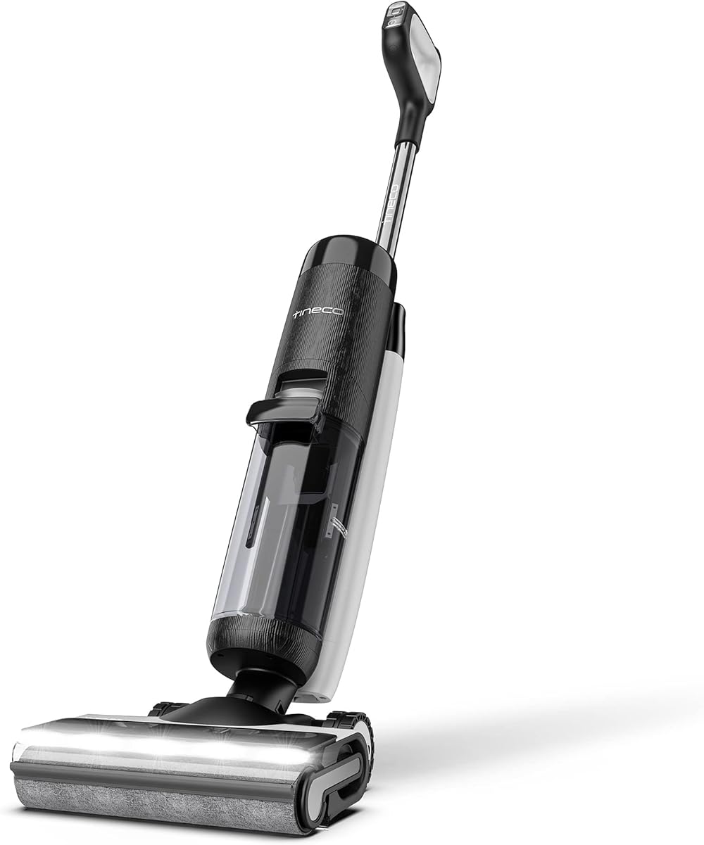 Tineco Floor ONE S7 PRO Smart Cordless Floor Cleaner, Wet Dry Vacuum Cleaner & Mop for Hard Floors, Long Run Time, Great for Sticky Messes and Pet Hair, Centrifugal Drying Process