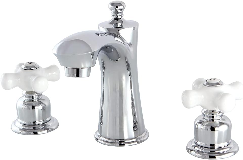 Kingston Brass KB7961PX Victorian Widespread Bathroom Faucet, Polished Chrome, 5.38 x 4.25 x 2.25