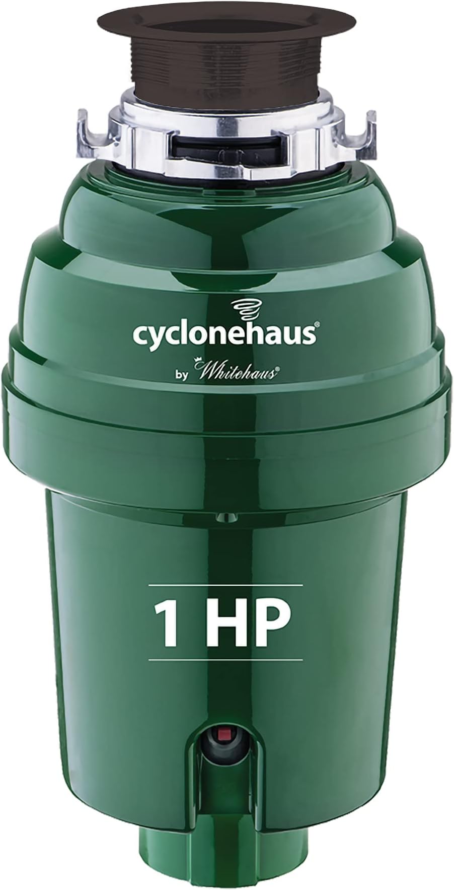 Cyclonehaus high efficiency kitchen garbage disposal with solid brass flange