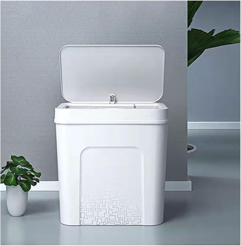 Smart Sensor Automatic Electronic Garbage Can Dwaterproof Bathroom Toilet Water Narrow Seam Trash Can Bathroom