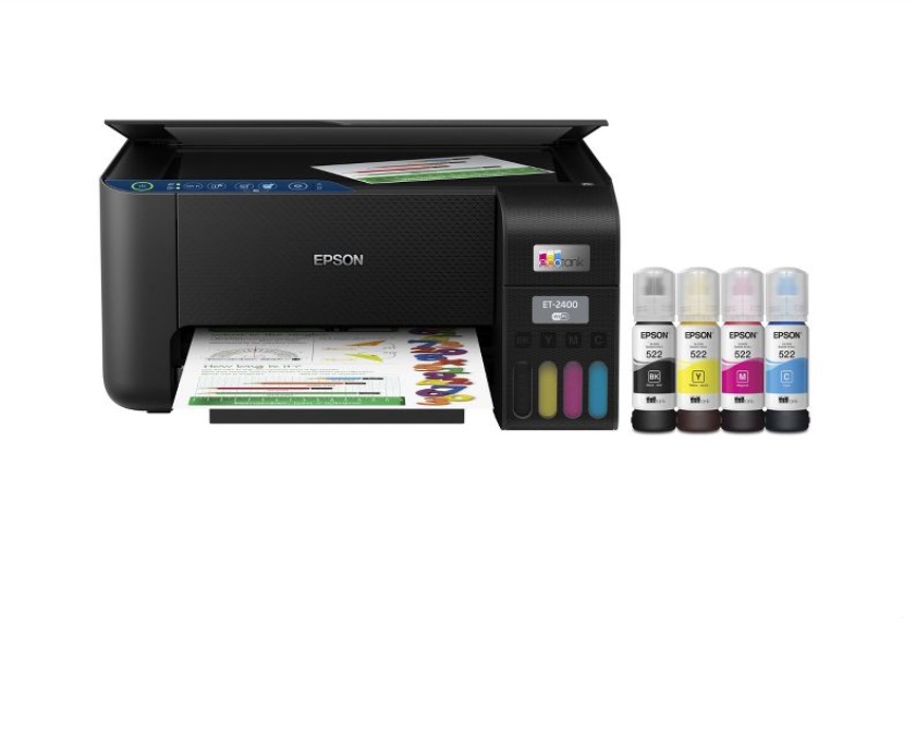 Epson EcoTank ET-2400 Wireless Color All-in-One Cartridge-Free Supertank Printer with Scan and Copy