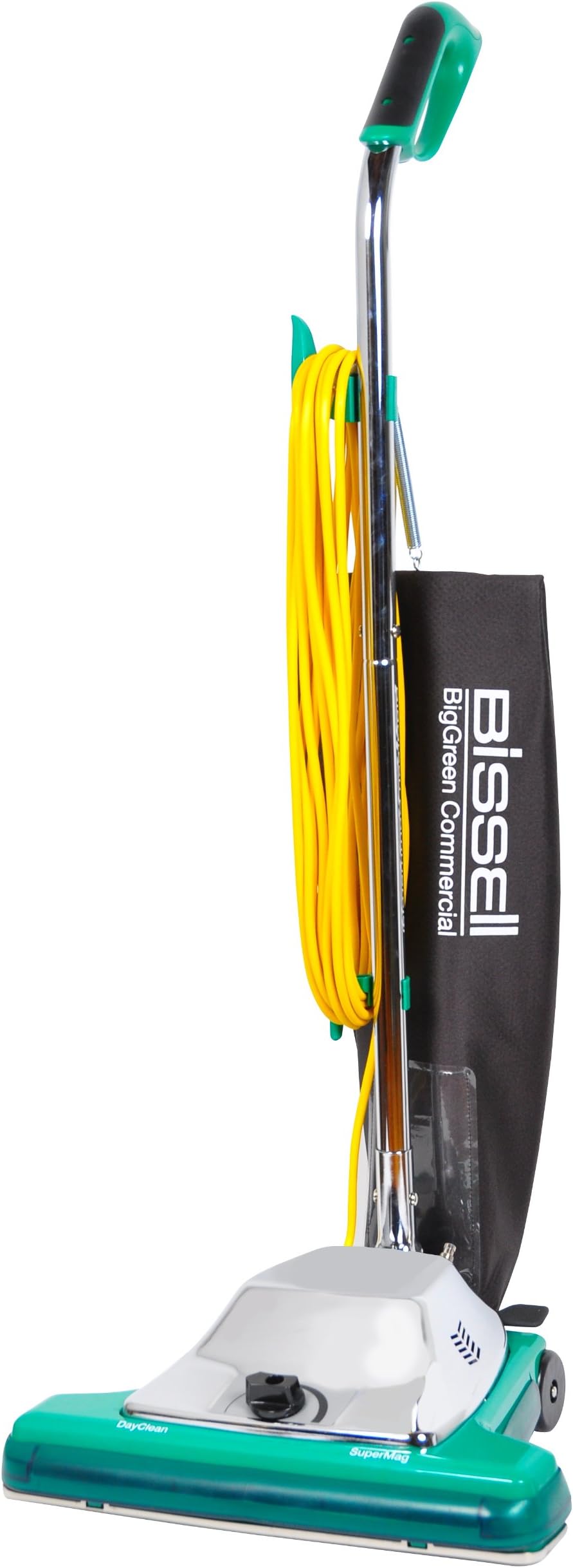 Bissell BigGreen Commercial BG107-16HQS DayClean Quiet-Motor System Upright Vacuum, Comfort Grip Handle with Magnet, 650W, 16