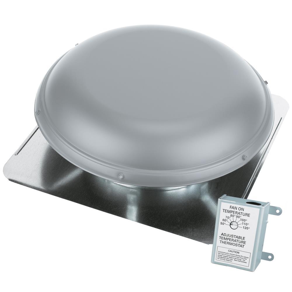 Air Vent 1170-CFM Gray Galvanized Steel Electric Power Roof Vent