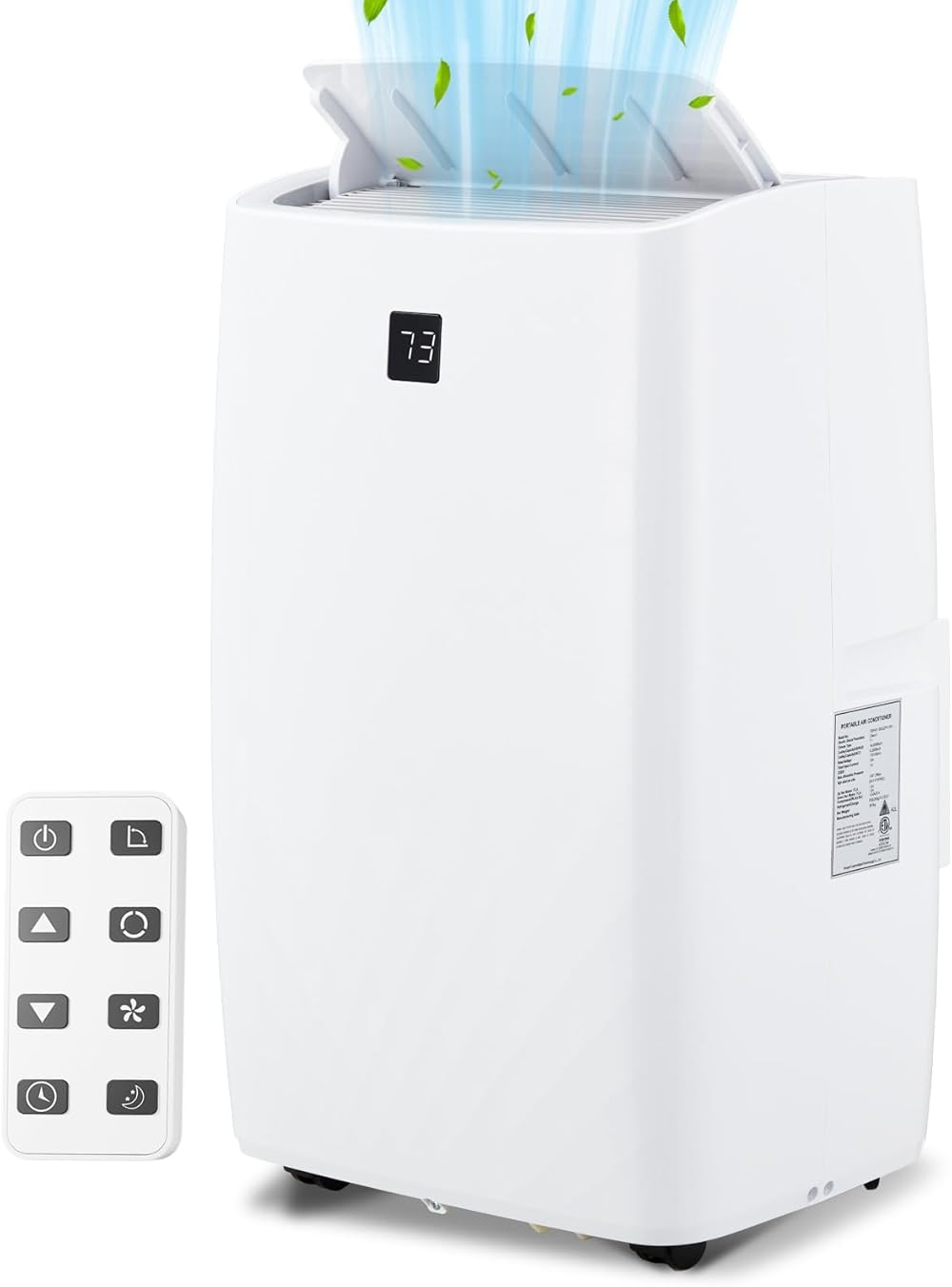 14,000BTU Portable Air Conditioner,3-in-1 Cooler, Dehumidifier, Fan, 850 Sq. Ft. Coverage, Quiet 51dB, Compact & Easy to Move, Ideal for Bedroom, Camping, Office