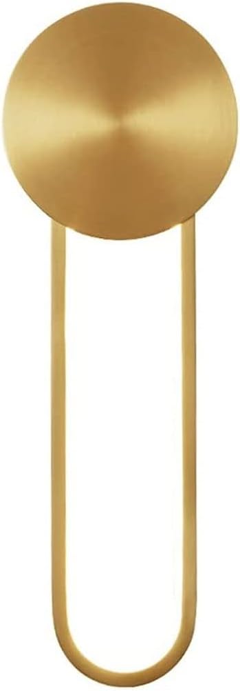 Wall Light Sconce, U-Shaped Copper Wall Lamp, Nordic Minimalist LED Indoor Decorative Wall Lights, Bedside Reading Lamp for Living Room Bedroom Hallway Study Room Aisle Lámpara De Pared