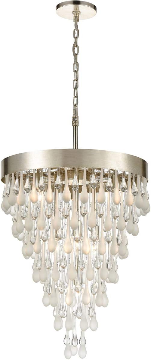 32345/7 Pendant Light, Silver Leaf