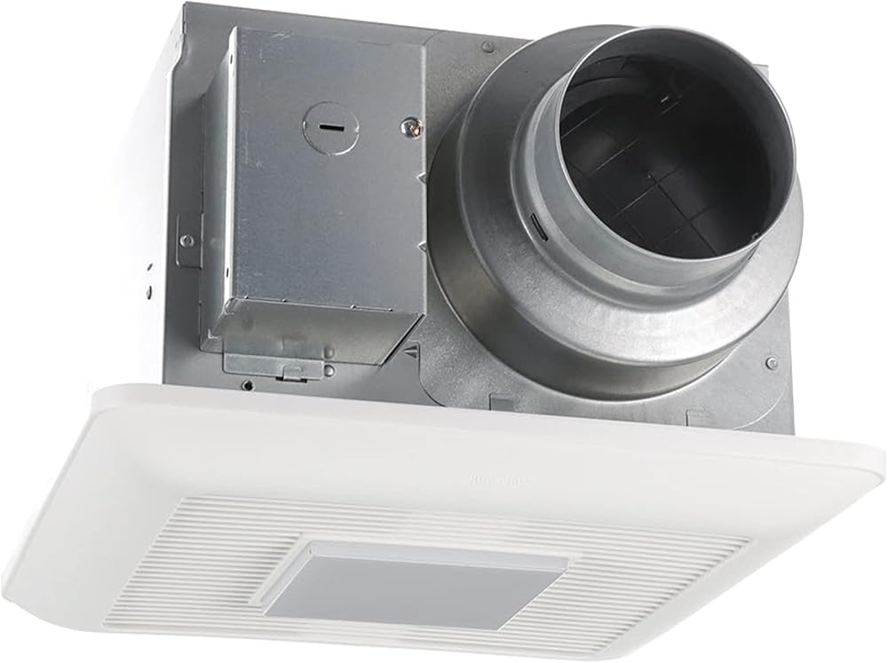 Panasonic FV-0511VQL1 WhisperCeiling DC Ventilation Fan with LED Light - 50-80-110 CFM - Quiet Bathroom Ceiling Fan