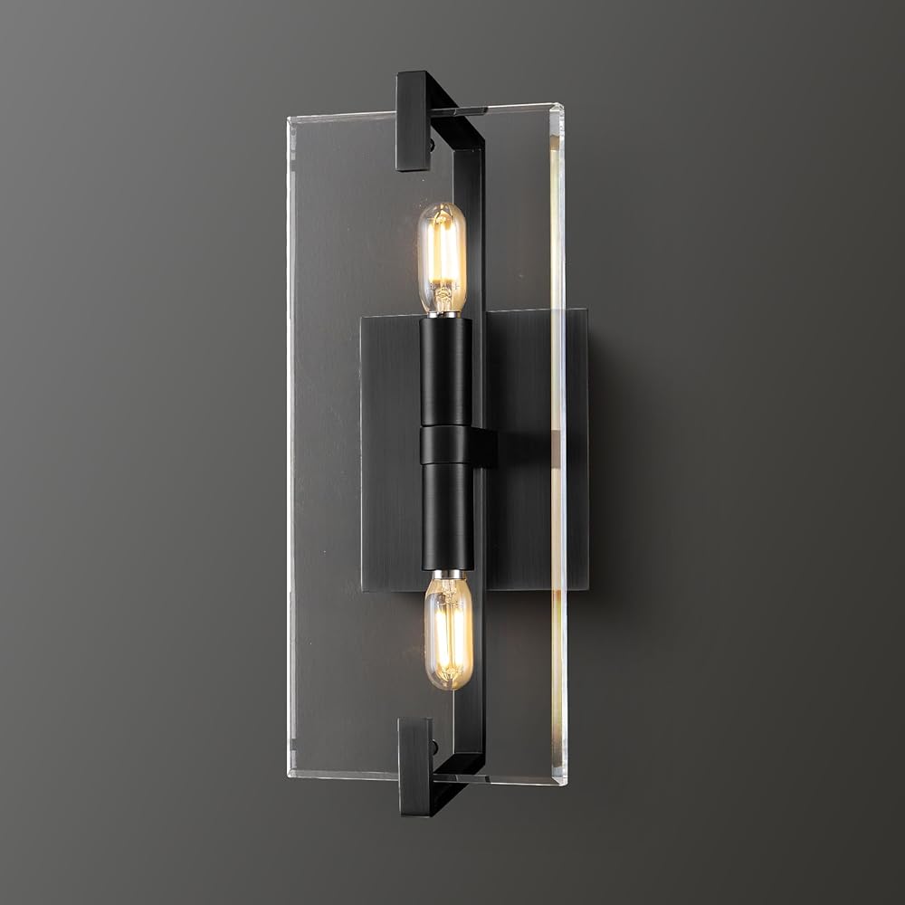 K9 Clear Crystal Wall Sconces, 14.9