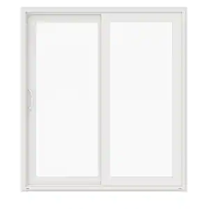 JELD-WEN 72 in. x 80 in. V-4500 White Vinyl Left-Hand Full Lite Sliding Patio Door