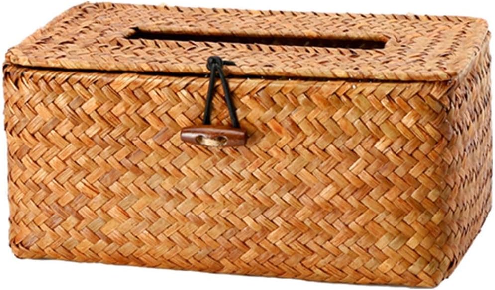 Handmade Woven Tissue Box Car Mounted Tissue Box Extractable Tissue Cover Paper Box