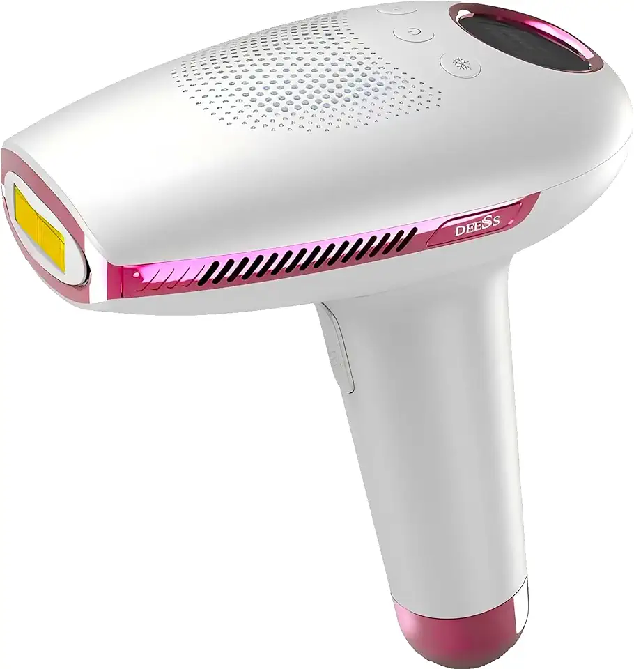 DEESS Laser Hair Removal with Cooling System, GP591 IPL Hair Remover for Women & Men, 40°F ICE-Compress, HR, SR, AC 3-in-1 Lamp, Skin Safety Sensor, at-Home Painless Hair Removal Device for Face &Body