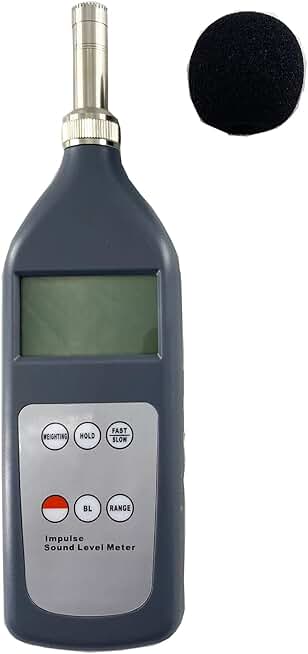 Impulse Sound Level Meter Tester Machine for Measuring The Impulse Sound Level with Large Screen Display Dynamic Scale Display 25dB to 130dB Range