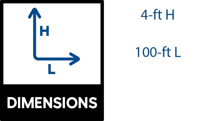 Acorn International 100-ft x 4-ft 19-Gauge Silver Galvanized Steel Hardware Cloth Rolled Fencing with Mesh Size 1/2-in x 1/2-in