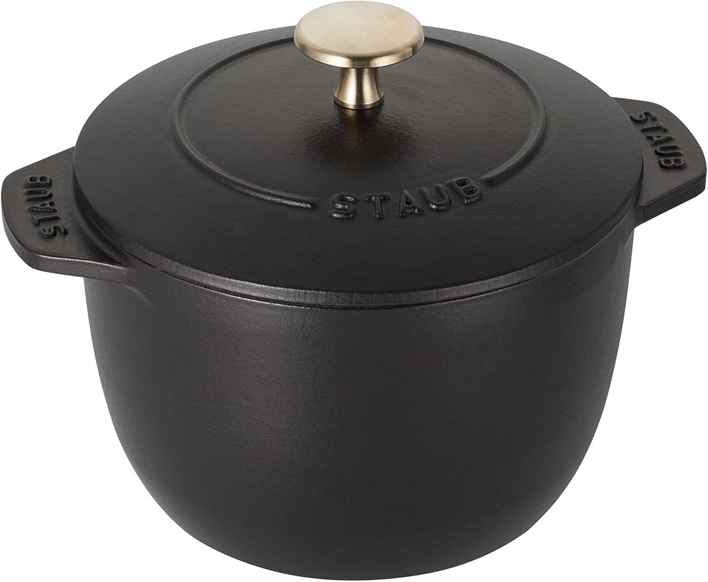 Staub Cast Iron 1.5-qt Petite French Oven - Matte Black, Made in France