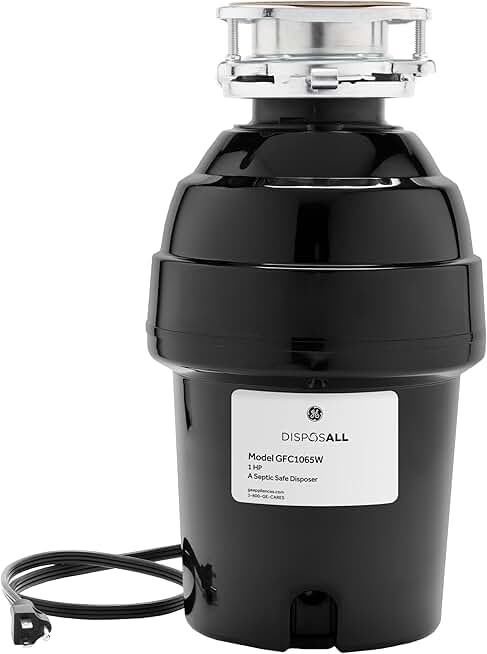 GE GFC1065W Disposer, Black