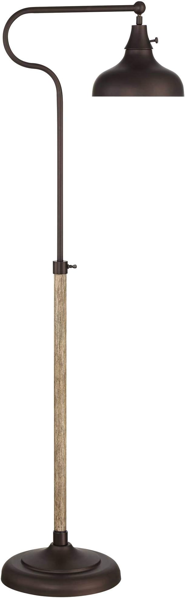 Franklin Iron Works Ferris Industrial Rustic Farmhouse Adjustable Pharmacy Floor Lamp Downbridge 57