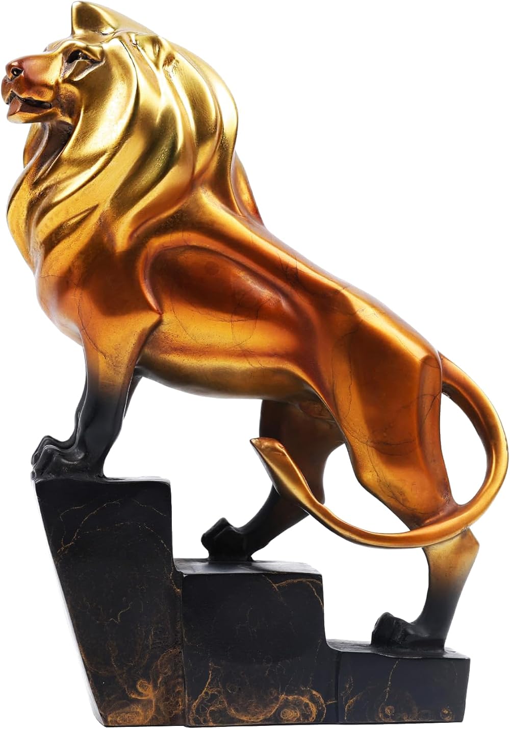 Lion Statues King of The Jungle Sculptures Collectible Wild Animal Figurines Desktop Decorations for Home Office Study Room Living Room Office Home Decor
