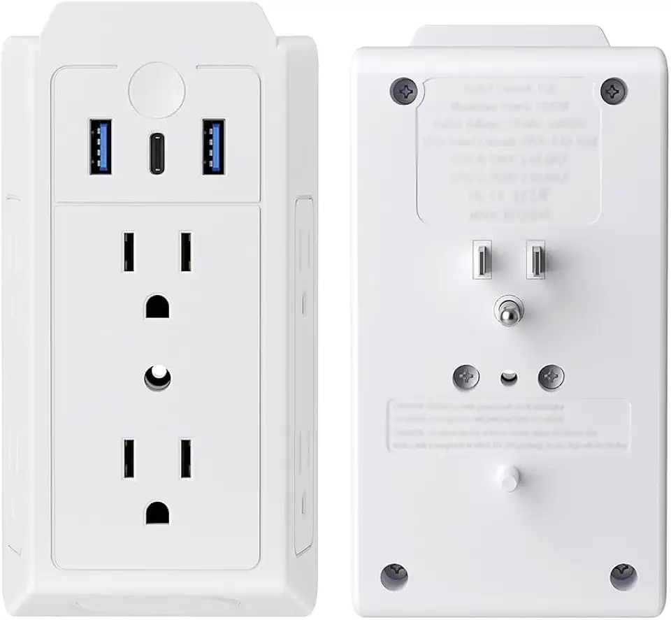 Three Sided, to Multiple Socket Converter for Household Plug and Socket(OneColor)