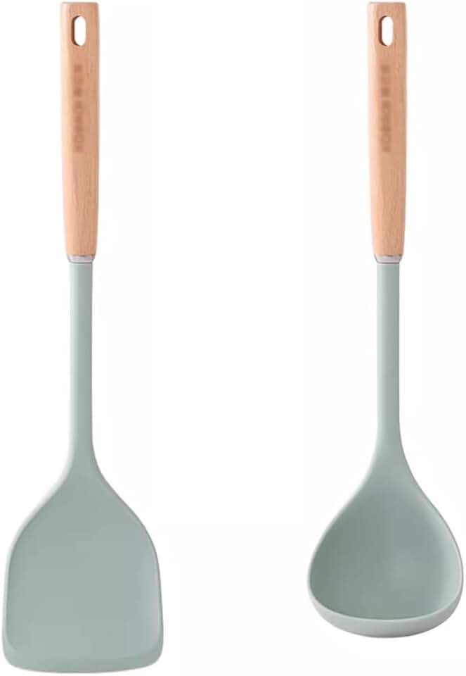 Kitchen Utensils Set, for Non-Stick Pan Kitchen Tool Ladle and Wok Spatulas