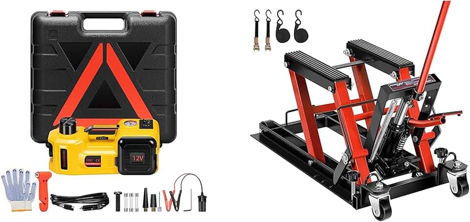 VIVOHOME Electric Car Jack 5 Ton 12V, 3 in 1 Hydraulic Floor Jack 6.1