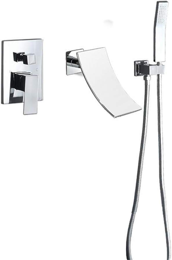 Copper Black Dark Installed Into The Wall Type Cold and Hot Shower Flower Shower Faucet Bathtub Side Type