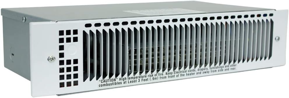 KING KT2415-MW-W Multi-Watt Kickspace Heater, 1500W / 240V, White