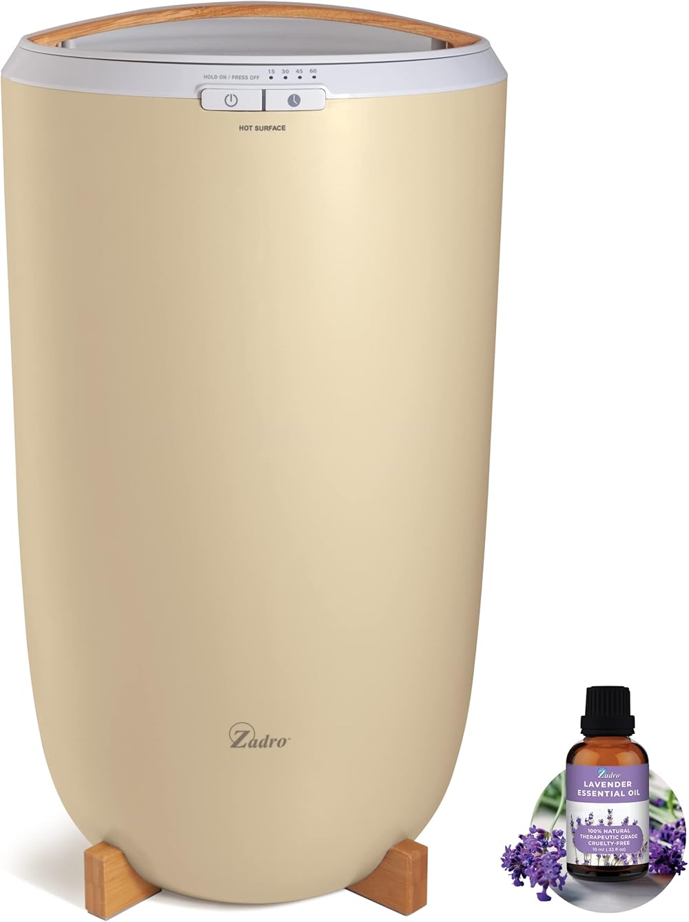 Zadro Large Aromatherapy Hot Towel Warmer with Lavender Essential Oil, Auto Shut Off Electric Towel Warmer For Bathroom (Large | 20L | 12