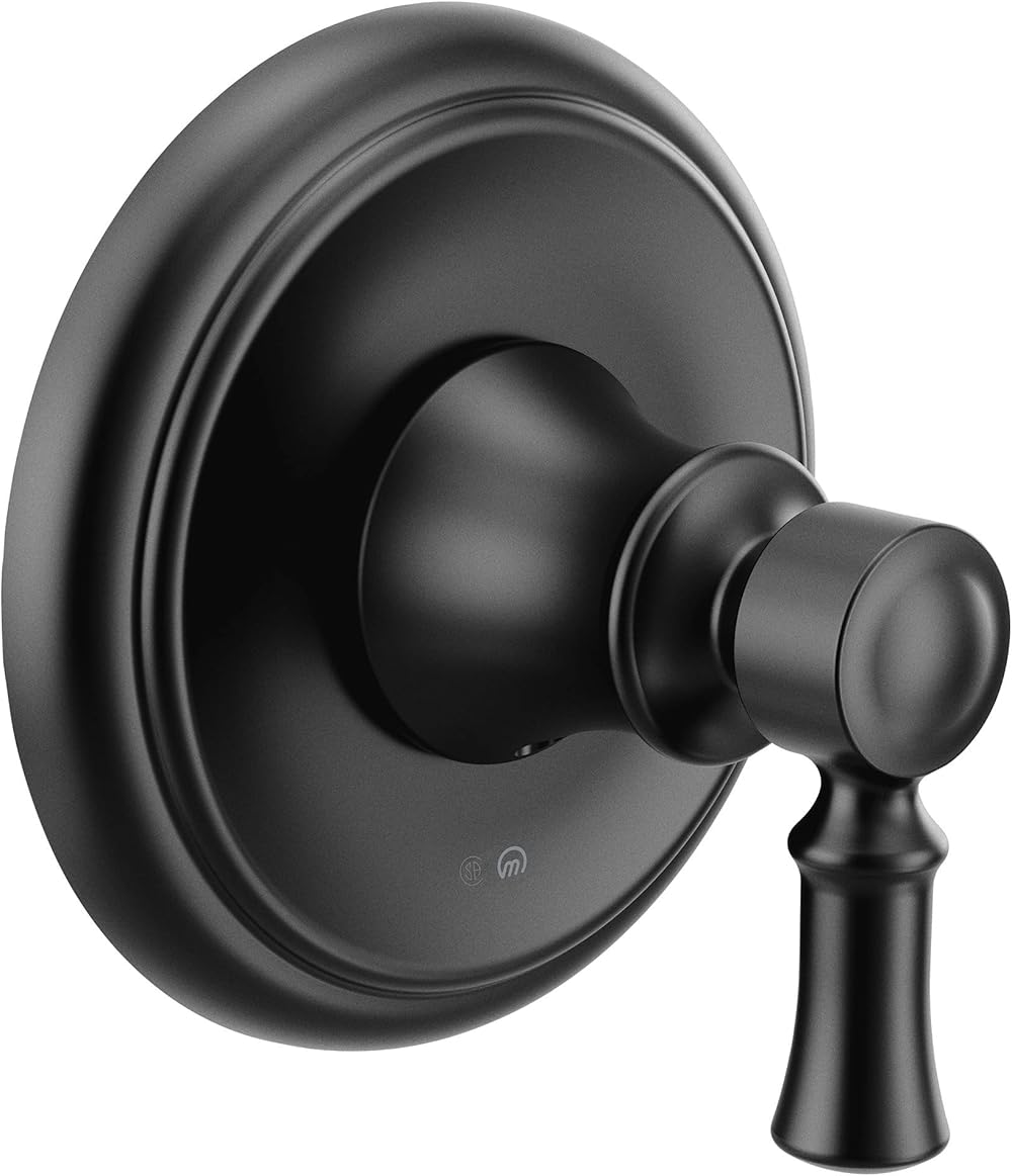 Moen UT2031BL Dartmoor 1-Handle M-CORE Transfer Valve Trim Kit, Valve Required, Matte Black