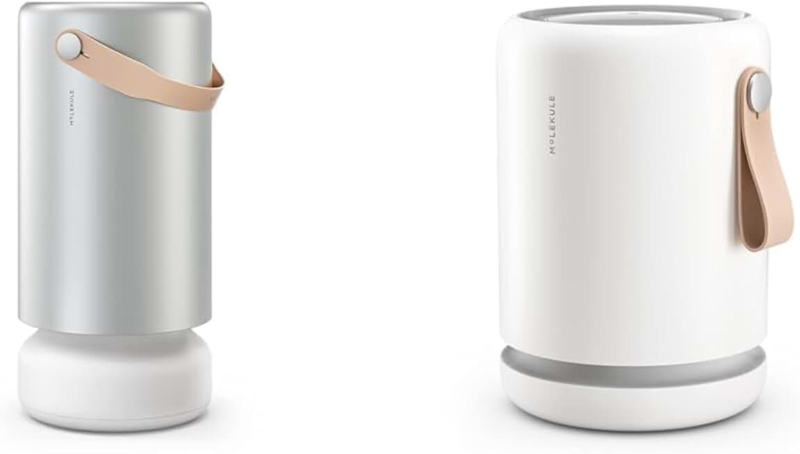 Molekule Air Purifiers for Rooms up to 1000 sq. ft. and 250 sq. ft. with PECO and HEPA Filters, FDA-Cleared to Destroy Pollutants