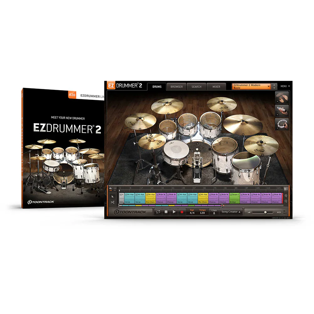 Toontrack EZ Drummer 2 Songwriters Edition Virtual Instrument Toontrack EZ Drummer 2 Songwriters Edition Virtual Instrument