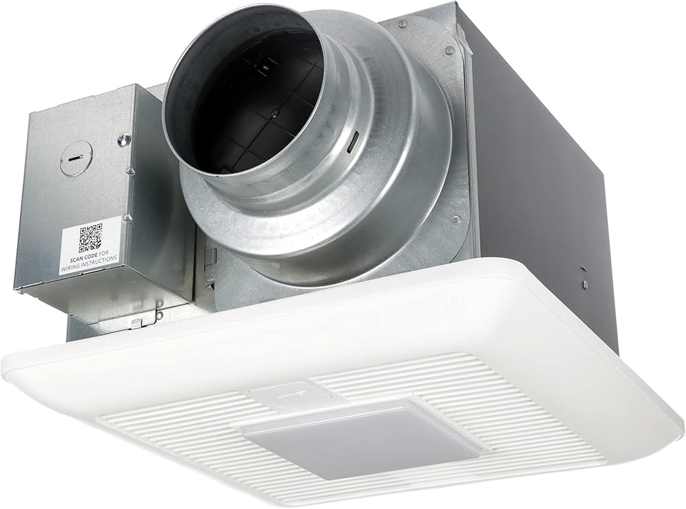 Panasonic FV-0511VKL2 WhisperGreen Select Ventilation Fan with LED Light - 50-80-110 CFM - Quiet Bathroom Fan