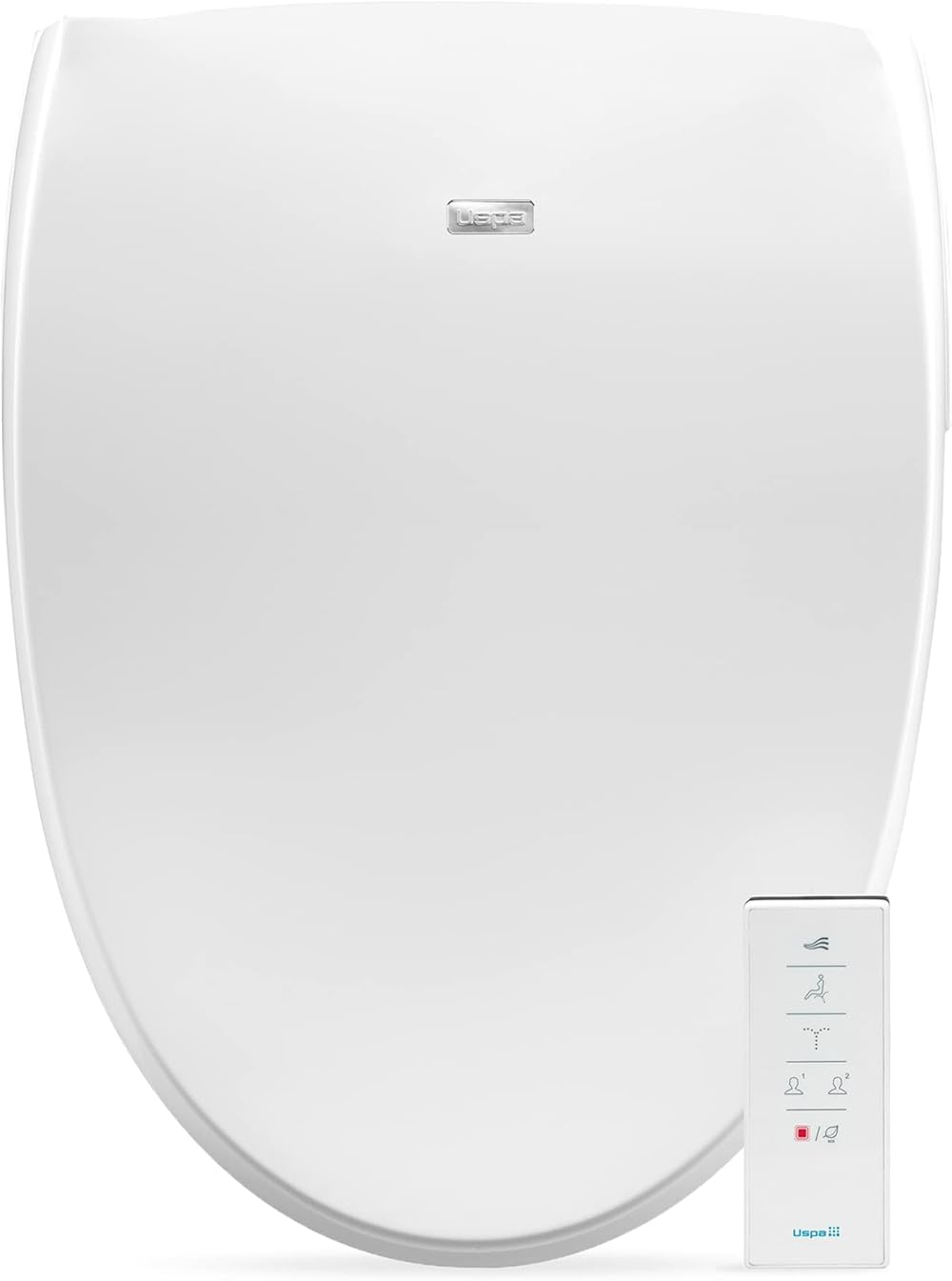 Bio Bidet A8 Luxury Class Bidet Toilet, Dual Sided Wireless Remote, Adjustable Heated Seat, Warm Water, Air Dryer, Stainless Steel Nozzle, Elongated