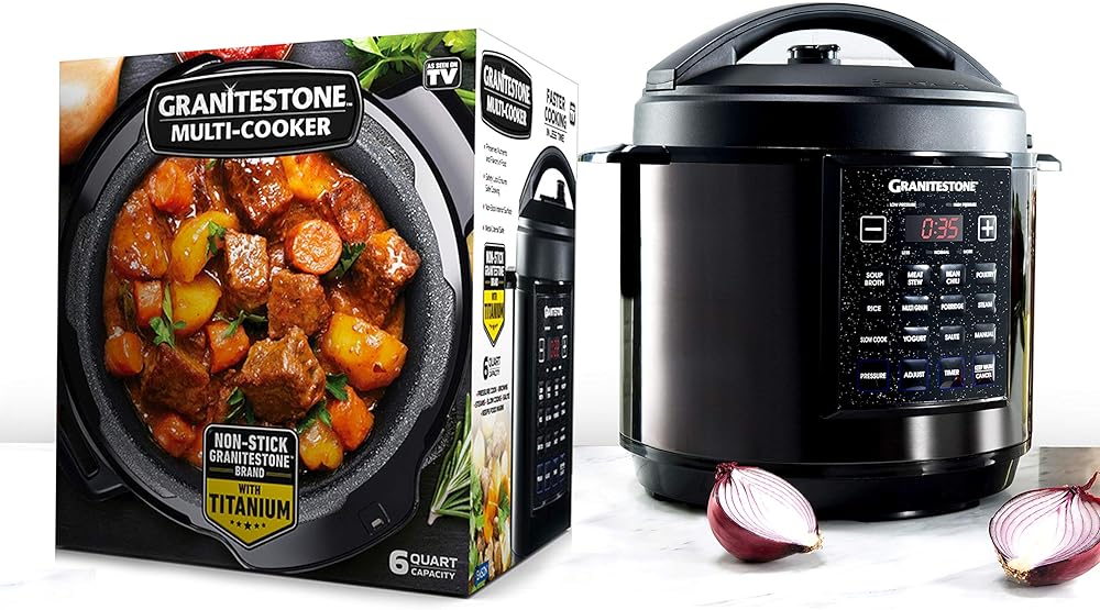 12-in-1 Multicooker with LED Display, Electric Pressure Cooker, Slow Cooker, Rice Cooker, Steamer, Saute, Yogurt Maker and Warmer, 6 Quart, 12 Pre-Set Functions As Seen On TV