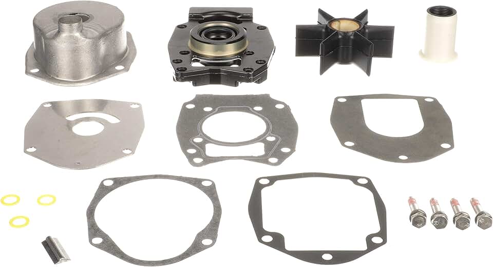 Quicksilver 8M0113801 Water Pump Repair Kit for Select Mercury and Mariner 30-60 Hp 4-Stroke Outboards