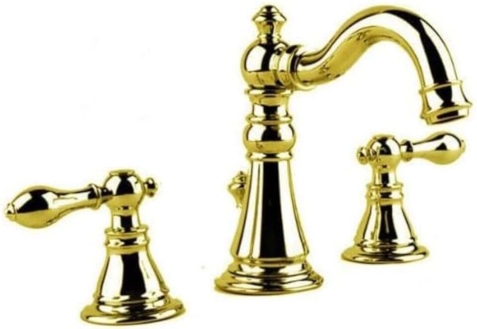 Burnaby Deck Mount Dual Handle Bathroom Sink Faucet