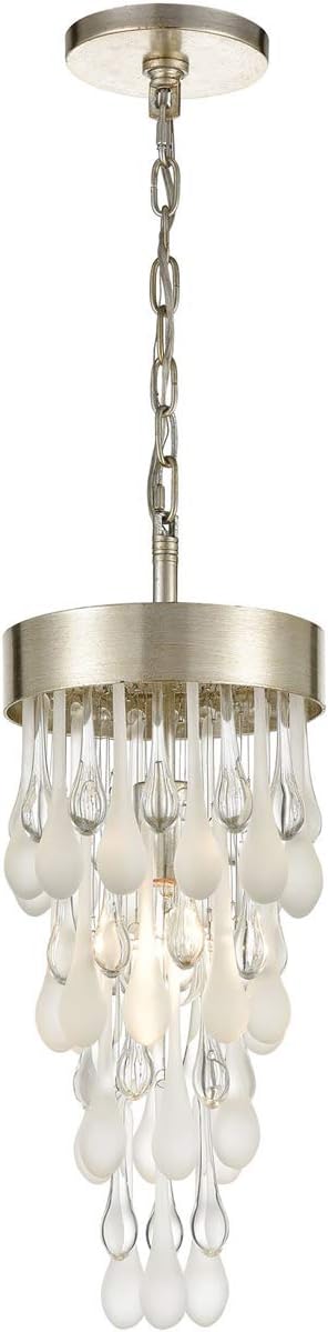 32344/1 Pendant Light, Silver Leaf